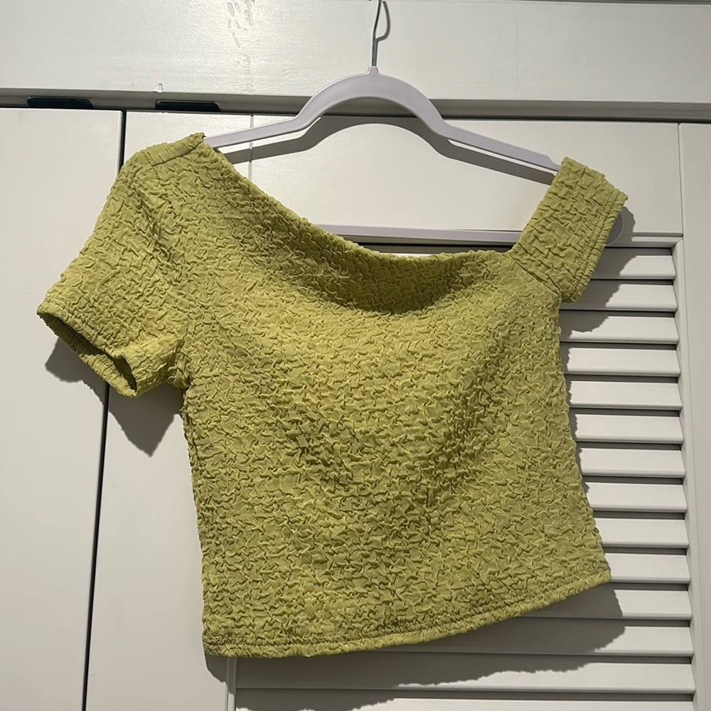 Emory Park off the shoulder crop top